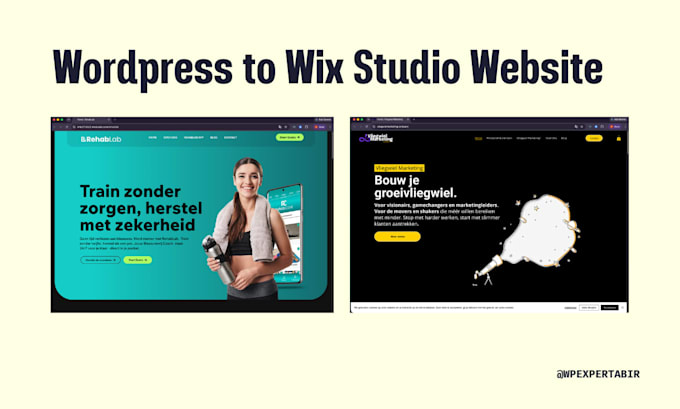 redesign or develop your wix studio website