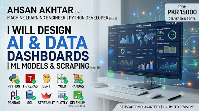 data analysis and data visualization dashboards