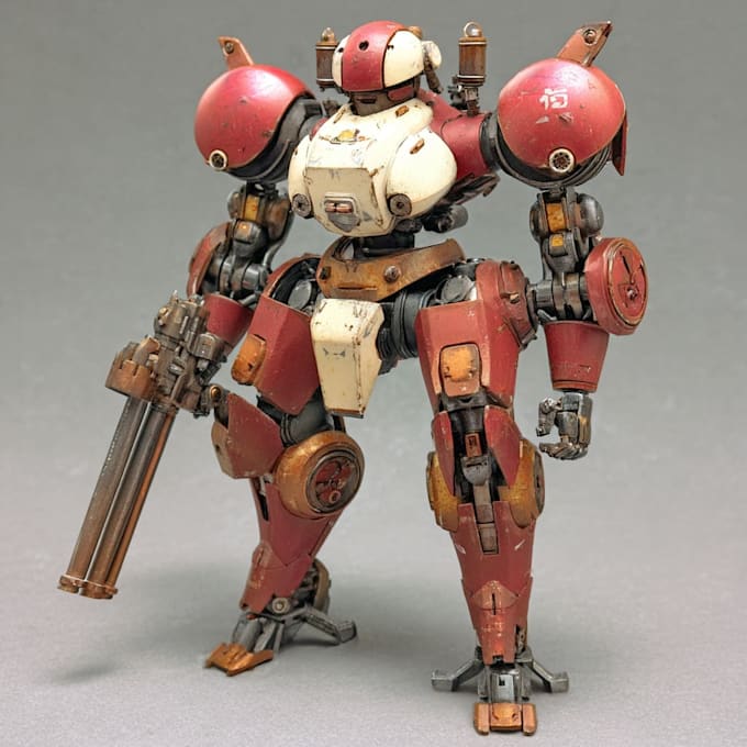 draw custom mecha robot