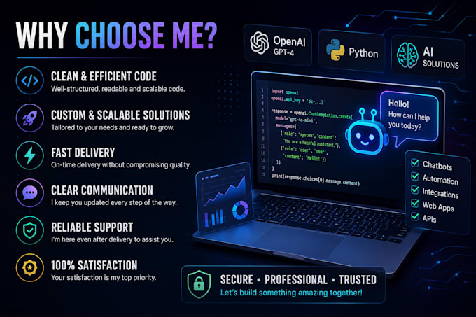 develop custom ai solutions and automation tools