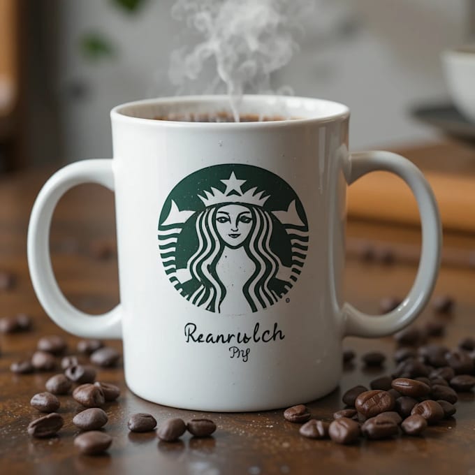 create a custom coffee mug design or coffee cup design
