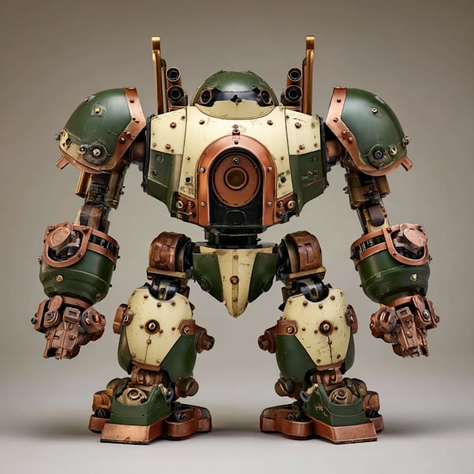 design a custom mecha robot mascot logo