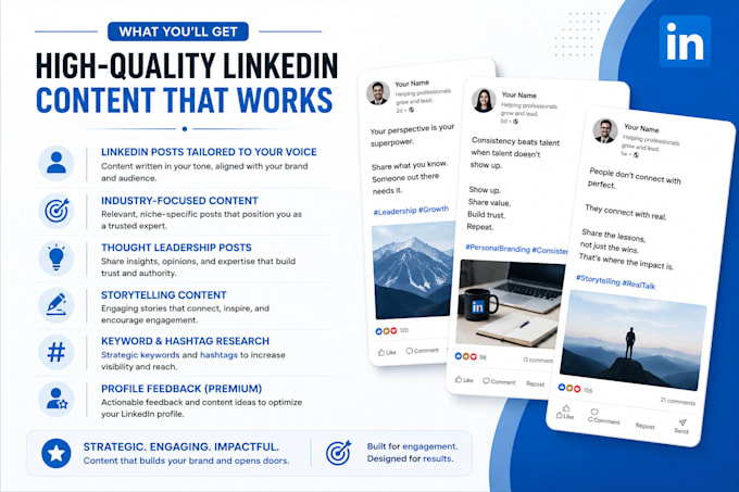 write engaging linkedin posts for personal branding
