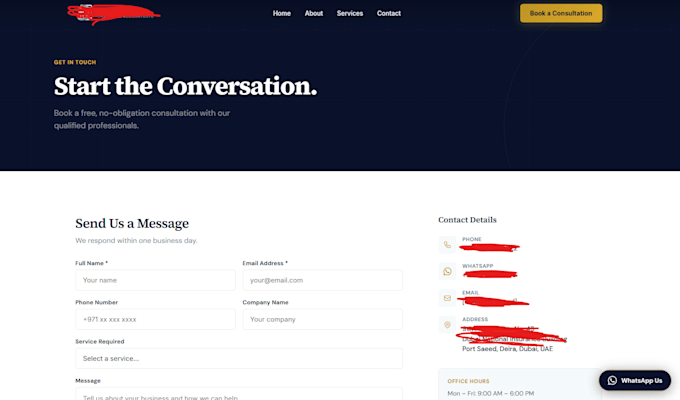 create websites for you