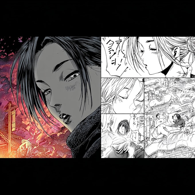 draw epic shonen manga comic pages for your story