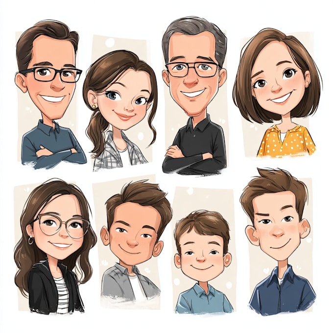 draw caricatures from photos