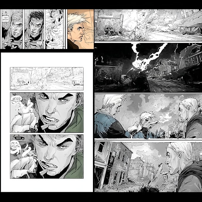 create adventure manga comic pages with dynamic storytelling
