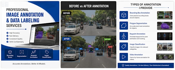 provide accurate image annotation and data labeling services