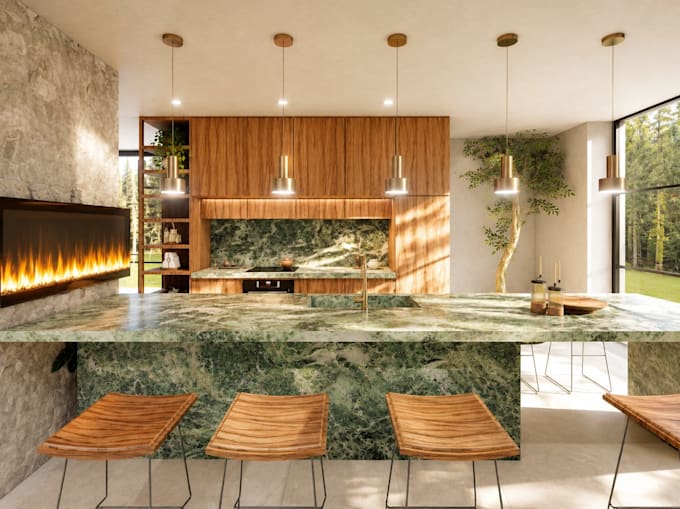 design 3d interior models and architectural renders