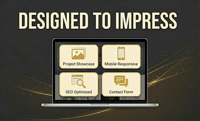 design a professional business portfolio website