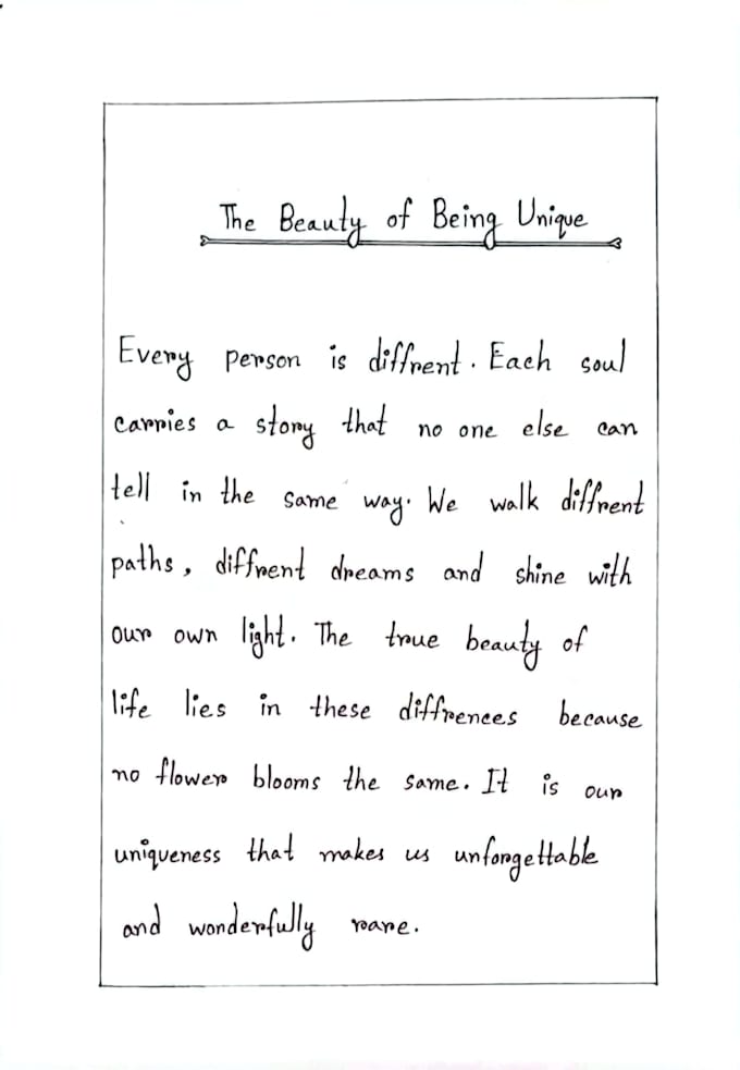 write neat handwritten notes and assignments