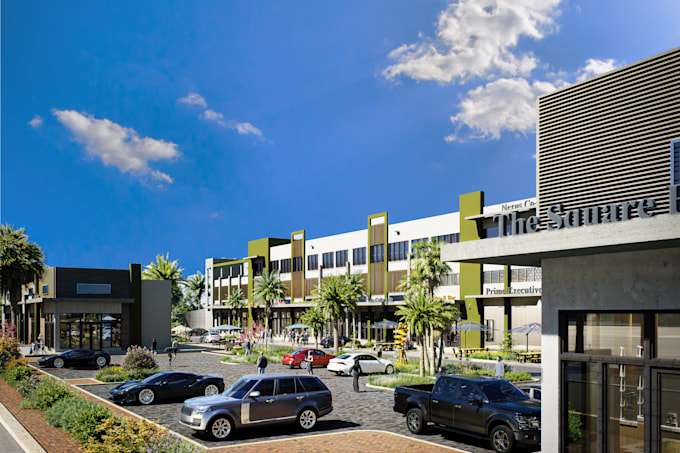 do commercial real estate 3d rendering architecture