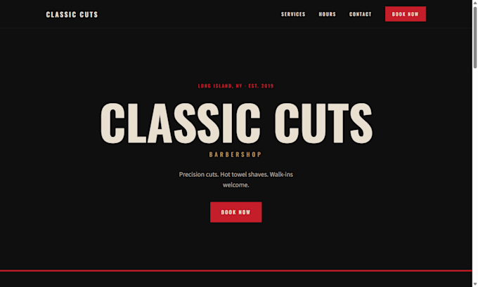 design and build a clean fast website for your small business