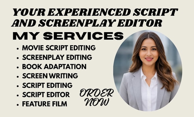 do script editing, screenplay editing, screenwriting, feature film, TV series