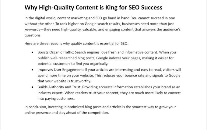 write SEO optimized articles and blog posts for animation and cartoon