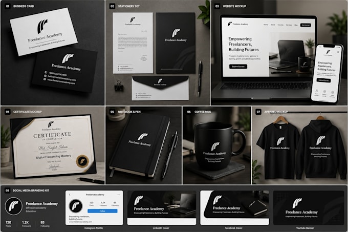 create eye catching visual identity for your business