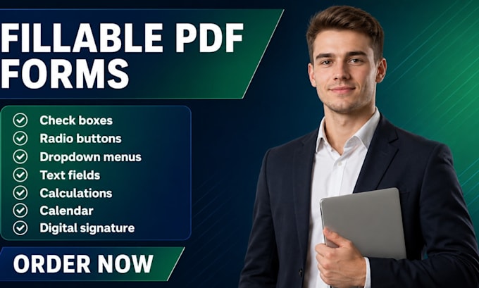 create professional fillable PDF forms, editable forms, and interactive PDF docs