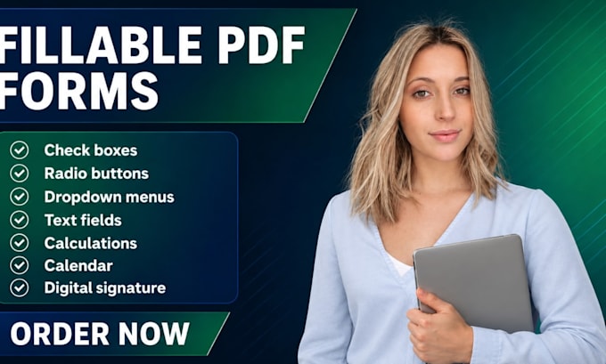 create professional fillable PDF forms, editable forms, and interactive PDF docs