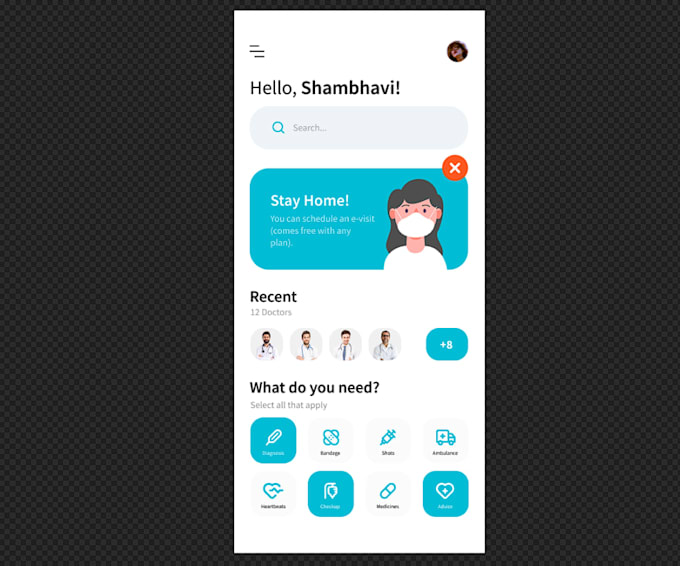 design a professional UI,UX app or website in figma