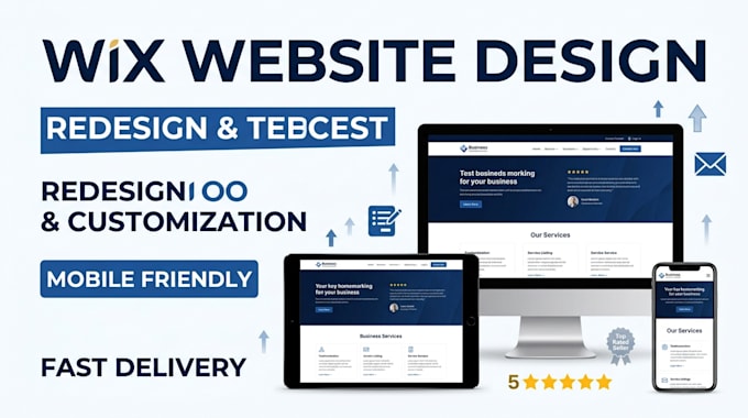 design redesign customize wix website
