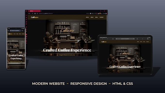 design a modern responsive website