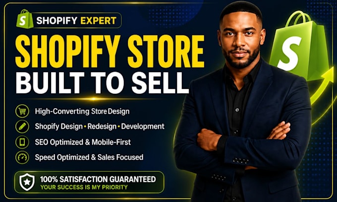 shopify eccommerce website development, design redesign shopify store expert SEO