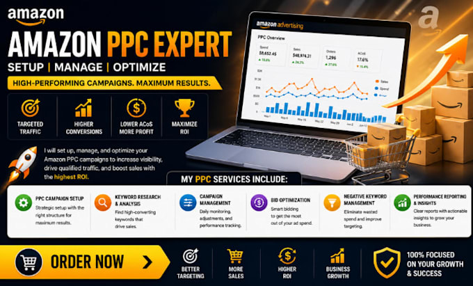 professional amazon PPC campaign setup, management optimization
