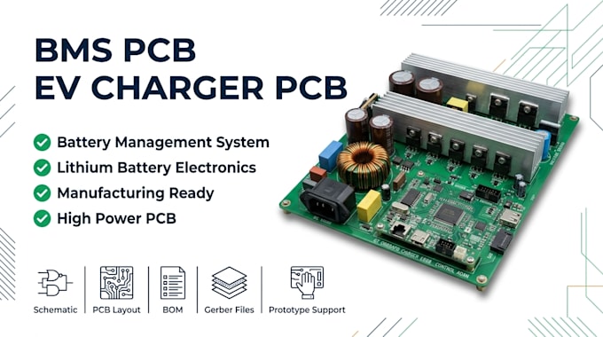 design bms pcb, ev charger pcb, and battery management system