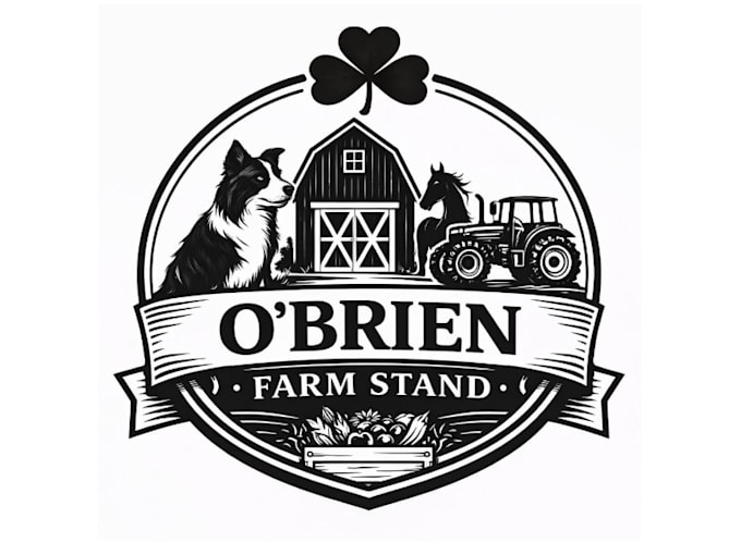 design unique and vintage farm logo design