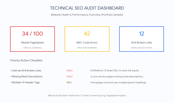 do website core web vitals and page speed performance audit