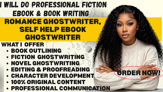 do fiction book ghostwriter, romance ghostwriter, self help ebook ghostwriter