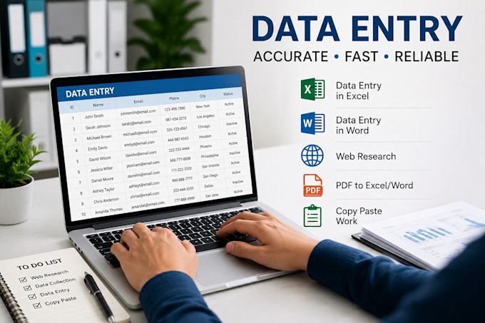 all data entry, and language translation work