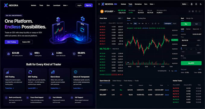 develop crypto exchange, exchange website, crypto website, exchange platform