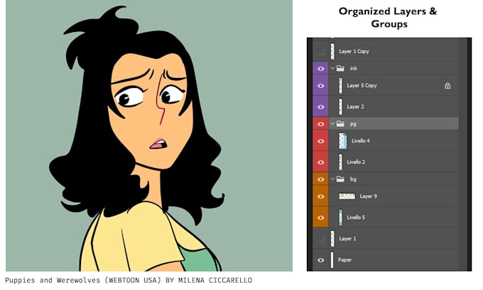 do professional comic book flatting