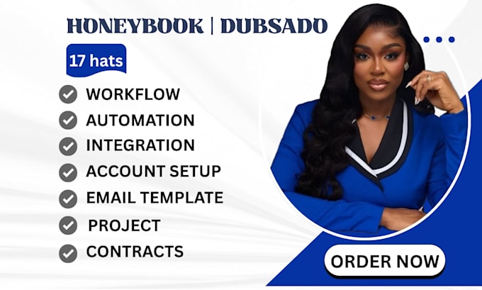 setup dubsado honeybook hubspot 17hats acuity zapier workflow automation ghl va