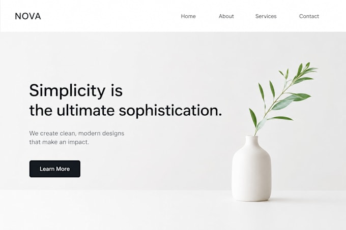 create a detailed business website