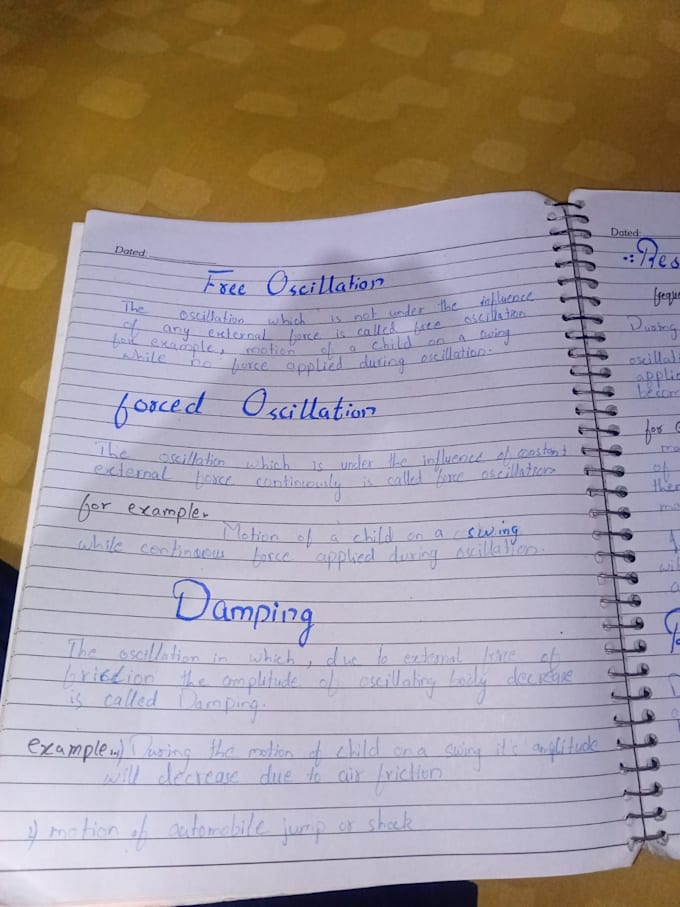 do hand written notes