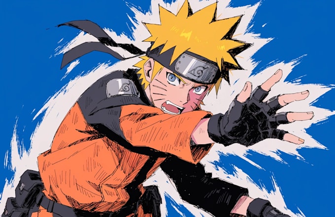 draw you in naruto anime manga style