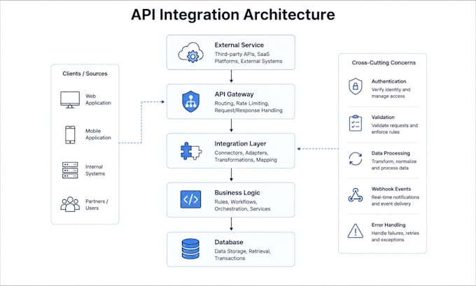 integrate apis and connect third party services to your application