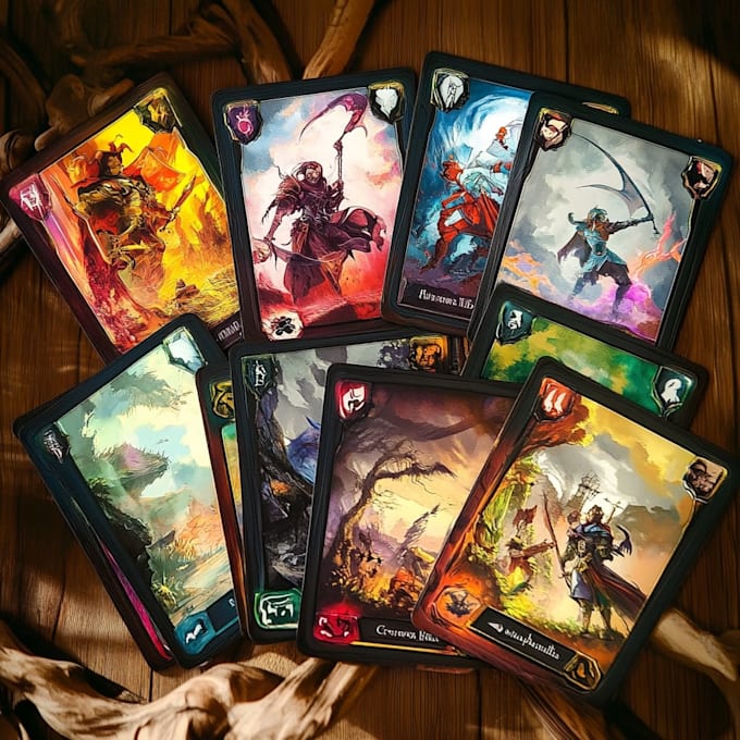 design custom board game, card game and tabletop game artwork