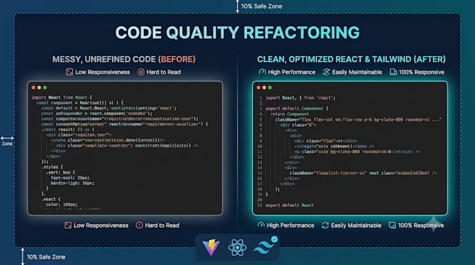 fix UI bugs and refactor react tailwind code
