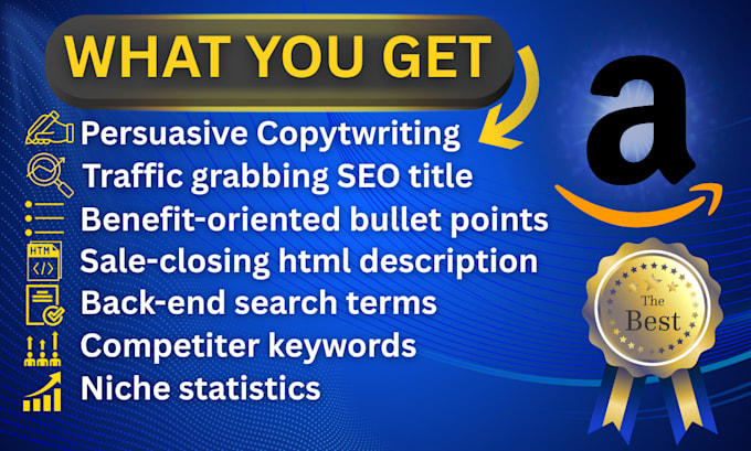 write top amazon listing SEO product descriptions
