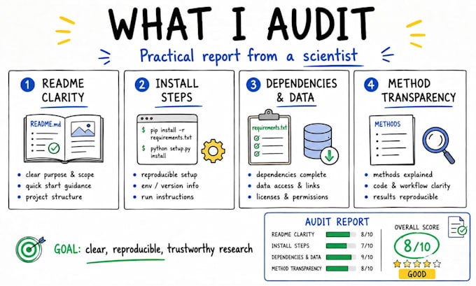 audit your scientific github repo for reproducibility