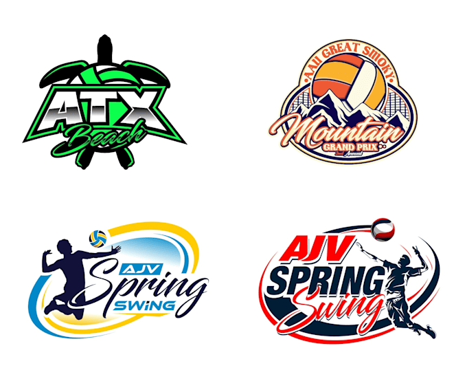 design luxury volleyball logo