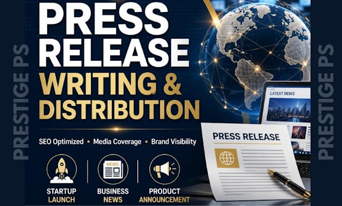 write and distribute a professional press release for media coverage