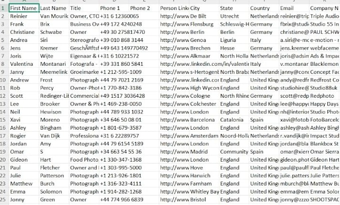 b2b lead generation and verified email list building