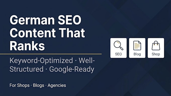 write professional german blog posts and SEO articles