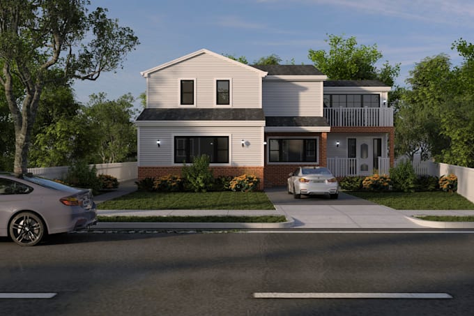 create realistic 3d exterior renders and 3d modeling
