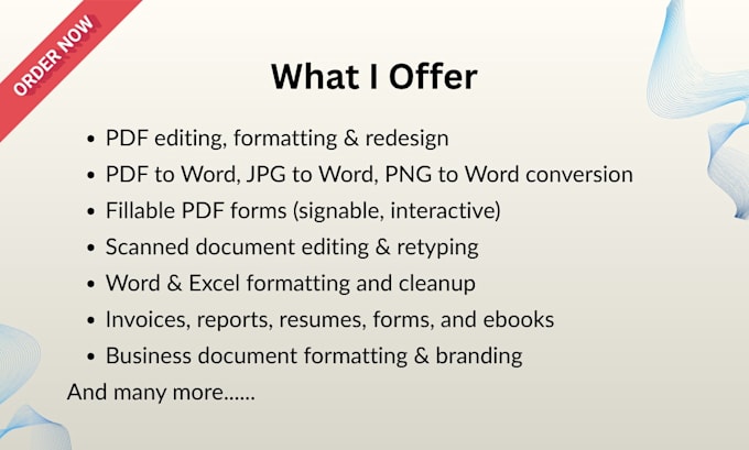 professionally edit, format and redesign your documents