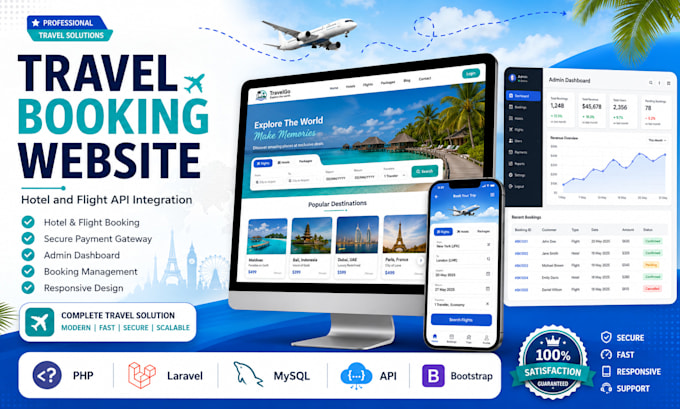 build a travel booking website with API integration